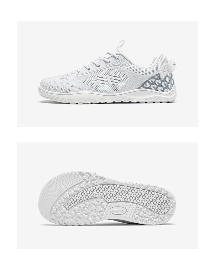 HOBIBEAR Dzianinowe buty typu „barefoot” – unisex, bez podbicia, z szerokim czubkiem, minimalistyczne, oddychające, codzienne buty do chodzenia