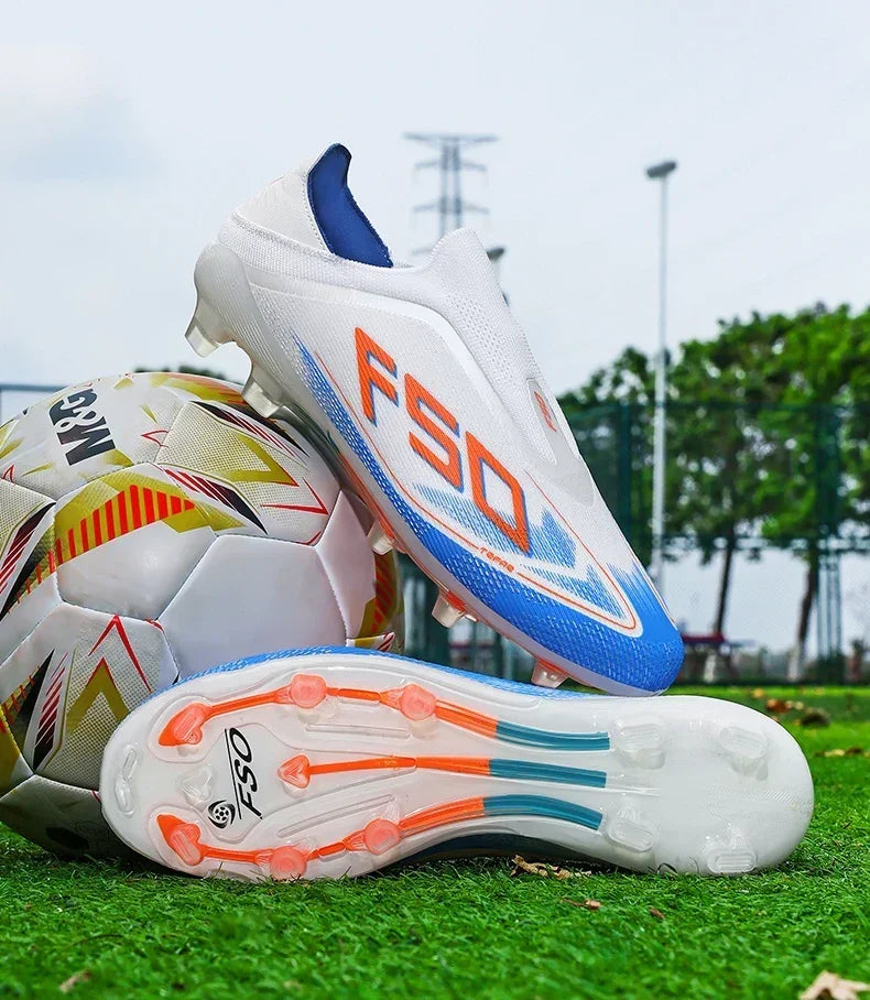 New Men Football Boots Non-Slip Boys Outdoor Hot-selling Soccer Shoes Grass Match Sneakers High-quality Cleats High-top Light