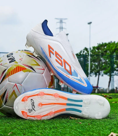 New Men Football Boots Non-Slip Boys Outdoor Hot-selling Soccer Shoes Grass Match Sneakers High-quality Cleats High-top Light