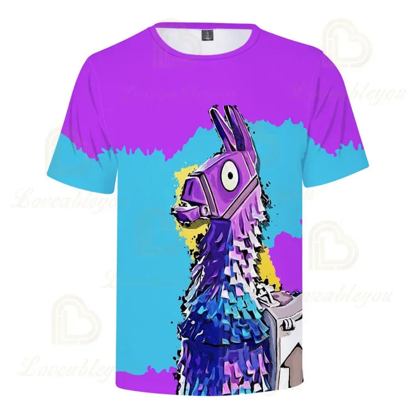 Fortnite Victory Royale Ninja Fashion 3D -T-paidat, kesäiset lyhythihaiset lastenvaatteet, sarjakuvapainatus, vauvanvaatteet, lasten T-paita
