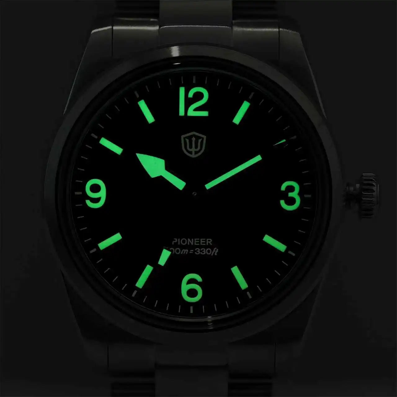Watchdives WD1960S V2 36Mm Vintage Cream Man Watches VH31 Sweep Seconds Quartz Watch Bubble K1 Sapphire Luminous Stainless Steel