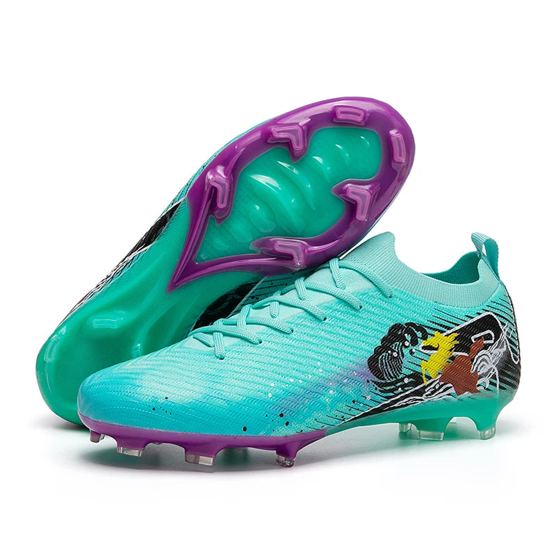 Chaussures de football pour hommes, bottes de football professionnelles originales, chaussures de terrain décontractées de haute qualité, ultra-légères, antidérapantes, pour activités de plein air.