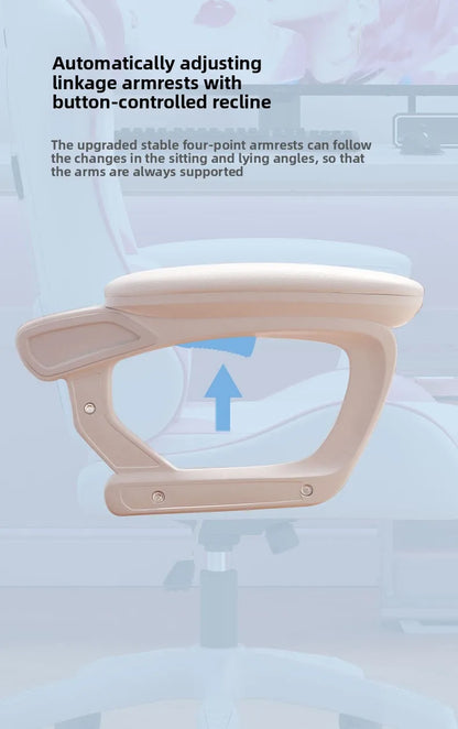Ergonomic Gaming Chair Reclining Office Chair with Adjustable Height, Comfortable Computer Desk Chair, Swivel Gaming Seat for Home, Study & Esports