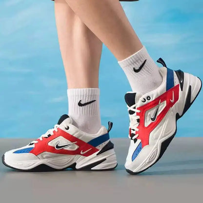 2026 Nike Men's M2K Tekno Retro Chunky Dad Shoes Layered Leather Synthetic Fashion Casual Walking Sneakers AV4789-100