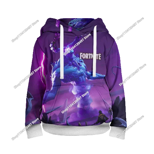 Game Fortnite Cosplay Hoodies Children's Adult Unisex Sweatshirt Pullover Hoodies Coat Casual Uniforms Halloween Outfits