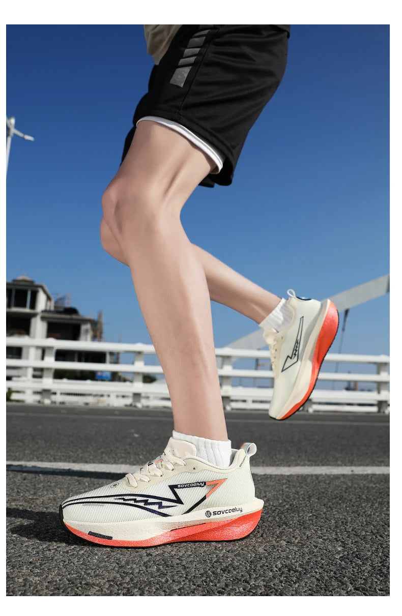 Running Shoes Specialty Men Marathon Sports Carbon Plate Breathable Ultralight Women Comfortable Athletic Cushion Stability Sneakers