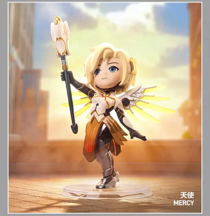 POP MART Overwatch Play of The Game Series Original Blind Box Surprise Mystery Box Cute Anime Action Figure Ornaments Figurines