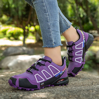 Hiking Shoes Women's Outdoor Hiking Sports Shoes, Non-Slip Hunting Tactical Shoes, Breathable Lace-Up Climbing Shoes, Cycling
