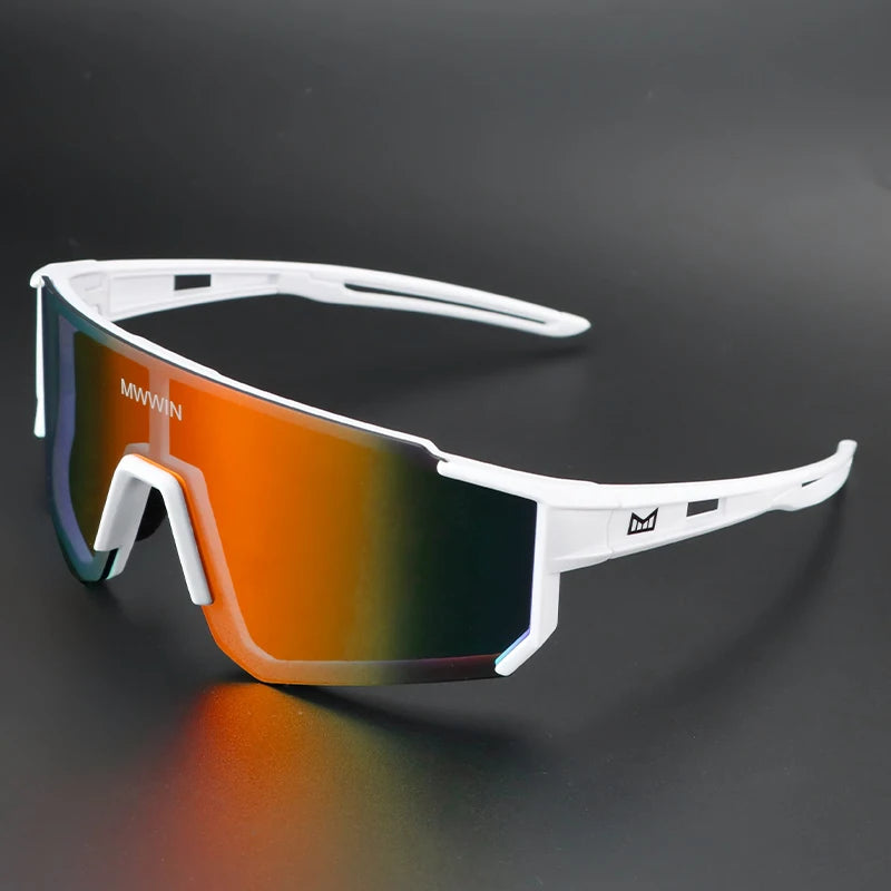 MWWIN Cycling Sunglasses MTB Glasses Bike Cycling UV400 Eyewear Men Women Bicycle Mountain Outdoor Sports Hiking Eyewear