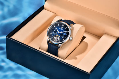 PAGANI DESIGN 2026 Men Mechanical Watch E3255Y 41mm Sapphire Crystal Stainless Steel Calendar Waterproof Reloj Hombre