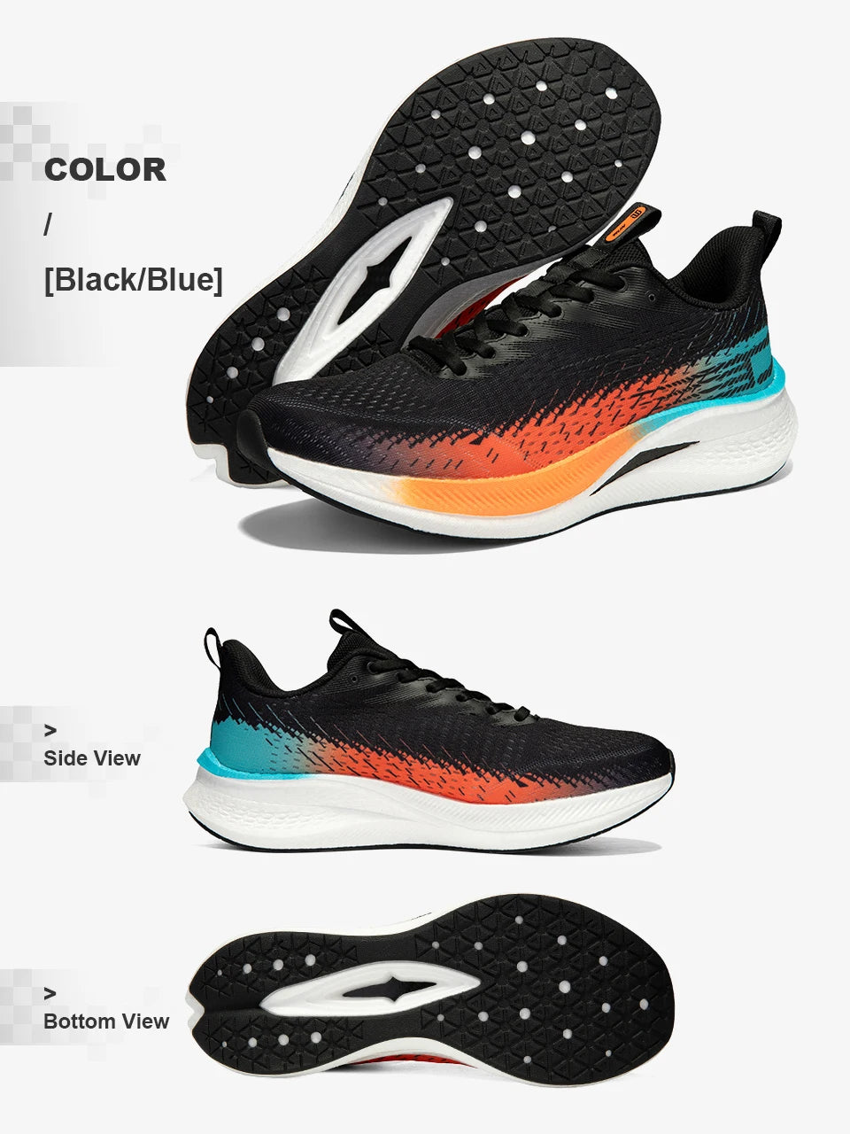 Pantofi de alergare Baasploa pentru bărbați, cu placă de carbon, amortizare profesională, antiderapant, adidași casual pentru femei, respirabili, pentru jogging și sport