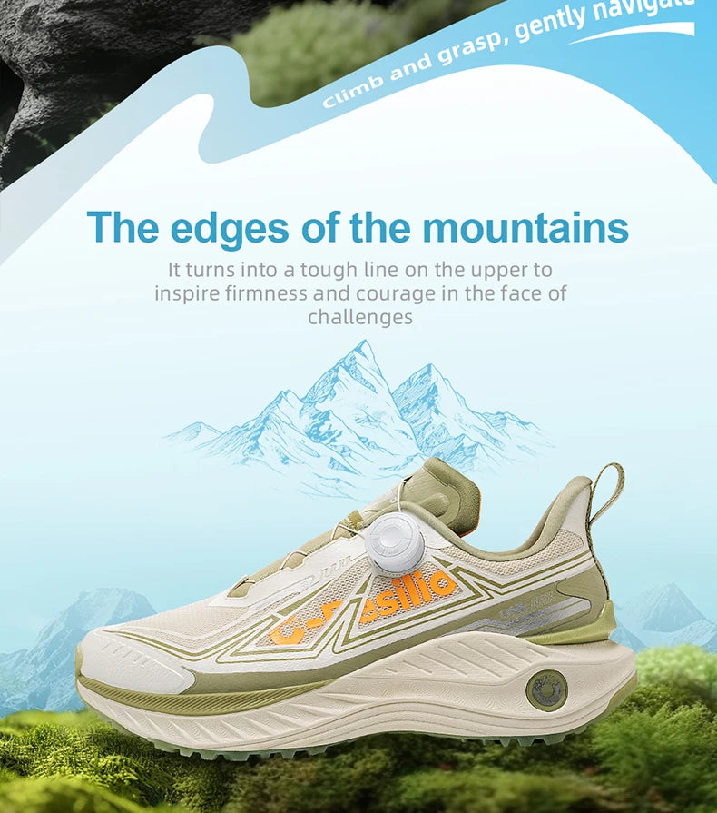 ONEMIX Outdoor hardloopschoenen voor heren, elastische trailschoenen, lichtgewicht, ademende damesschoenen, casual schoenen voor koppels, waterdichte schoenen