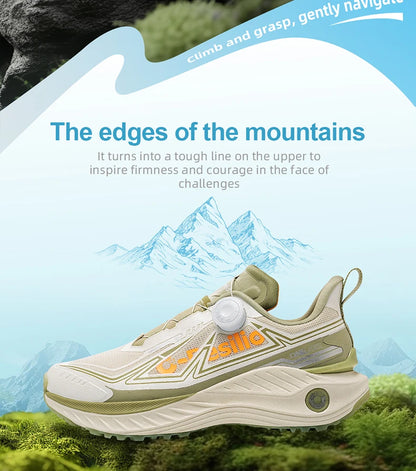 ONEMIX Outdoor hardloopschoenen voor heren, elastische trailschoenen, lichtgewicht, ademende damesschoenen, casual schoenen voor koppels, waterdichte schoenen