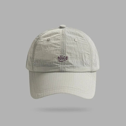 Fashion Plaid Thin Sun Cap Quick-drying Letter Embroidery Sports Running Cap Adjustable Breathable Summer Cap Men Women