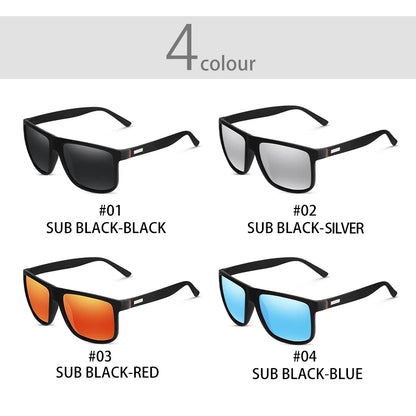 Brand Designer Men's Sun Glasses Vintage Square Sunglasses Men Women Luxury  Driving Fishing UV400 Eyewear Men