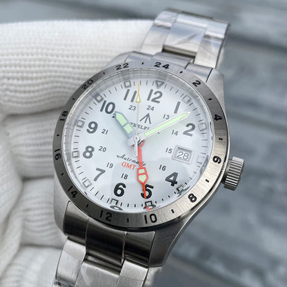 STEELFLIER Official SF792 GMT Mechanical Wristwatch, NH34 Movement, Super BGW9 C3 Luminous, 200M Waterproof Luxury Dive Watch
