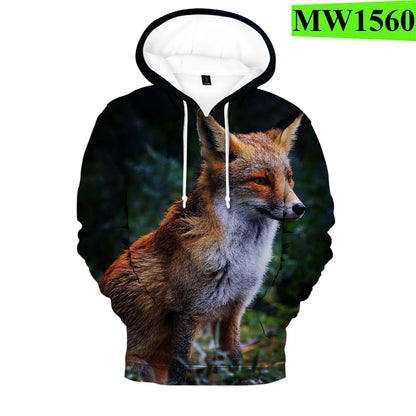 Hip Hop Popular Novelty Comfortable New Fox 3D Print Hoodies Sweatshirts Men/Women Sweatshirt Adult/Child Casual Pullovers