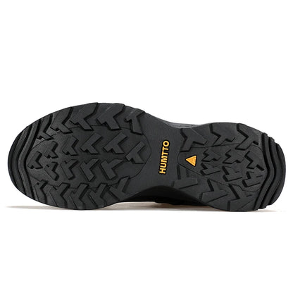 HUMTTO Leather Shoes for Men Winter Camping Outdoor Men's Sports Shoes Breathable Trekking Boots Man Non-slip Hiking Sneakers
