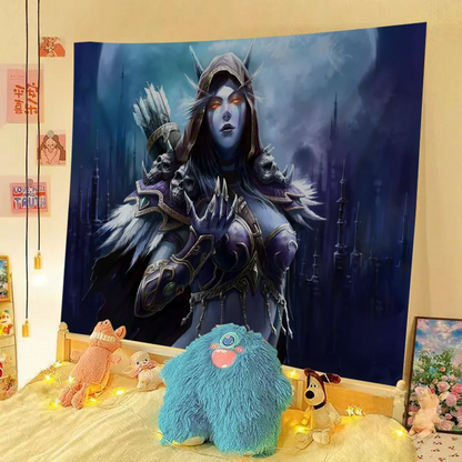 Game World of Warcraft Colorful Flag Wall Hanging Bohemian Wall Banner Mandala Indoor Art Decor