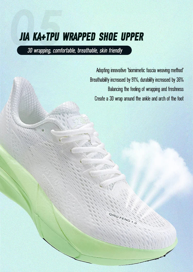 IRUNSVAN anglies pluošto sportiniai bateliai, bėgimo bateliai pradedantiesiems ir pažengusiems, kvėpuojantys ir patogūs, su storu padu, treniruočių bateliai, unisex, 130