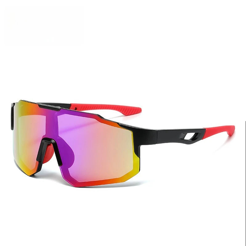 New Cycling Sunglasses Large Frame UV400 Shades UV Protection Outdoor Sports Windproof Anti-Ultraviolet Hiking Climbing Goggles