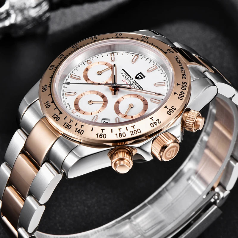 Gold 1644 PAGANI DESIGN 2026 New Men's Watches Top Brand Luxury Mens Quartz Wrist Watch Men Watch Men Chronograph Waterproof