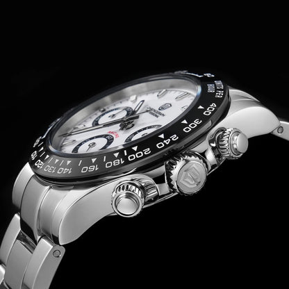 Watchdives WD16500 V2 Men Watch VK63 Quartz Movement Chronograph Wristwatch Stainless Steel Sapphire Crystal Luminous Watches