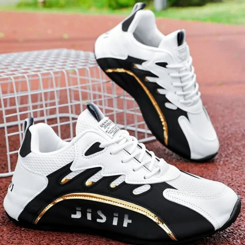 Fashionable Large Size Men's Sports Shoes Mesh Upper Breathable Comfortable Casual Sneakers Trendy Men's Footwear from China