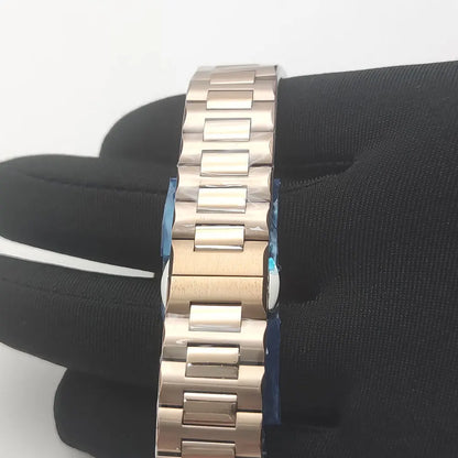Luxury Rose Gold 40MM Square NH38 Movement Automatic Mechanical Men's Watch Sapphire Crystal Date Stainless Steel Strap
