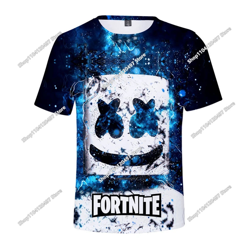 Fortnite Boys Clothes T-Shirt Victory Hero Child Kids T-shirt Battle Royale 3D Girls Short Sleeve Tees T-shirt