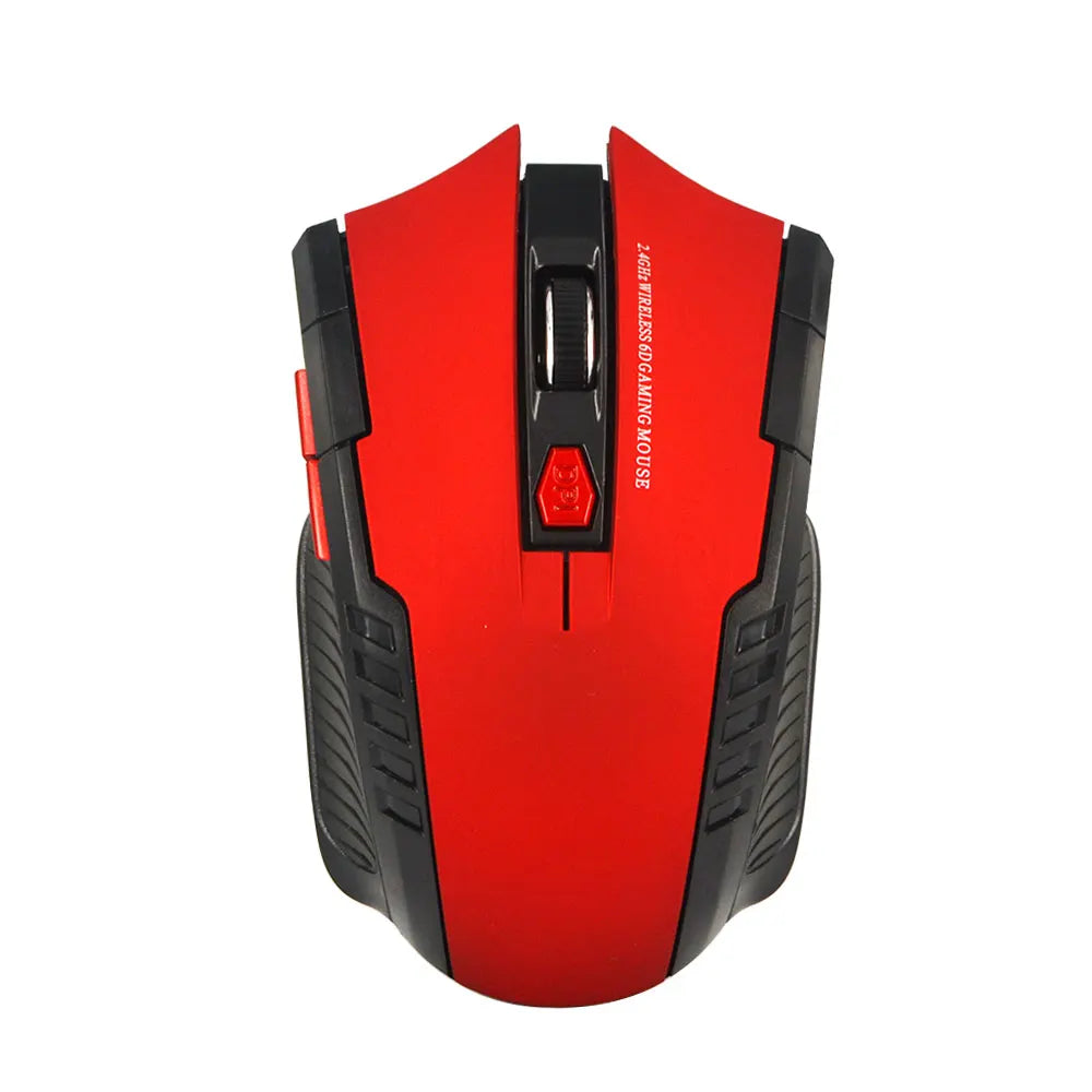 Mouse gaming optic wireless 2.4GHz cu receptor USB, 2000DPI, 6 butoane, pentru computer și laptop, accesorii