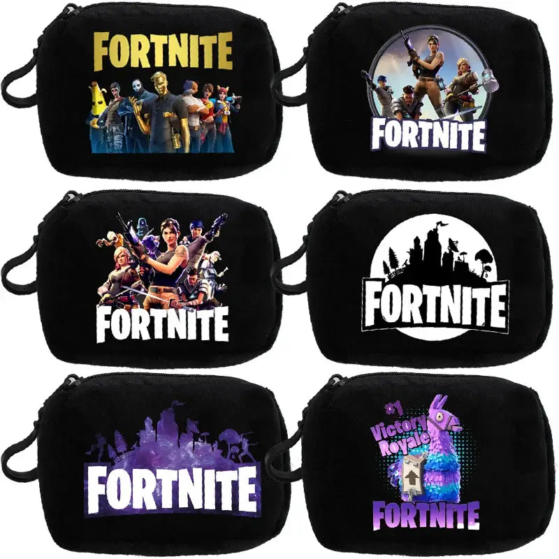 Fortnite Boys Girls Plush Coin Purse Cute Fashion Portable Wallet Cartoon Anime ID Card Storage Bag Children Birthday Gifts