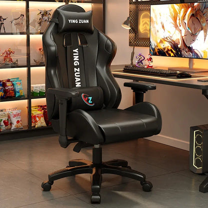 AOLIVIYA Ergonomic Gaming Chair with Footrest, Reclining Computer Chair, 3D Adjustable Armrests, Lumbar Support Seat for Home Office