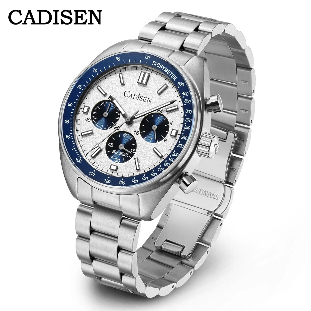 CADISEN 2024 New Men's Watches Quartz Business Watches Japan VD53 Men's Clock Top Brand Luxury Watch Men's Chronograph Watch