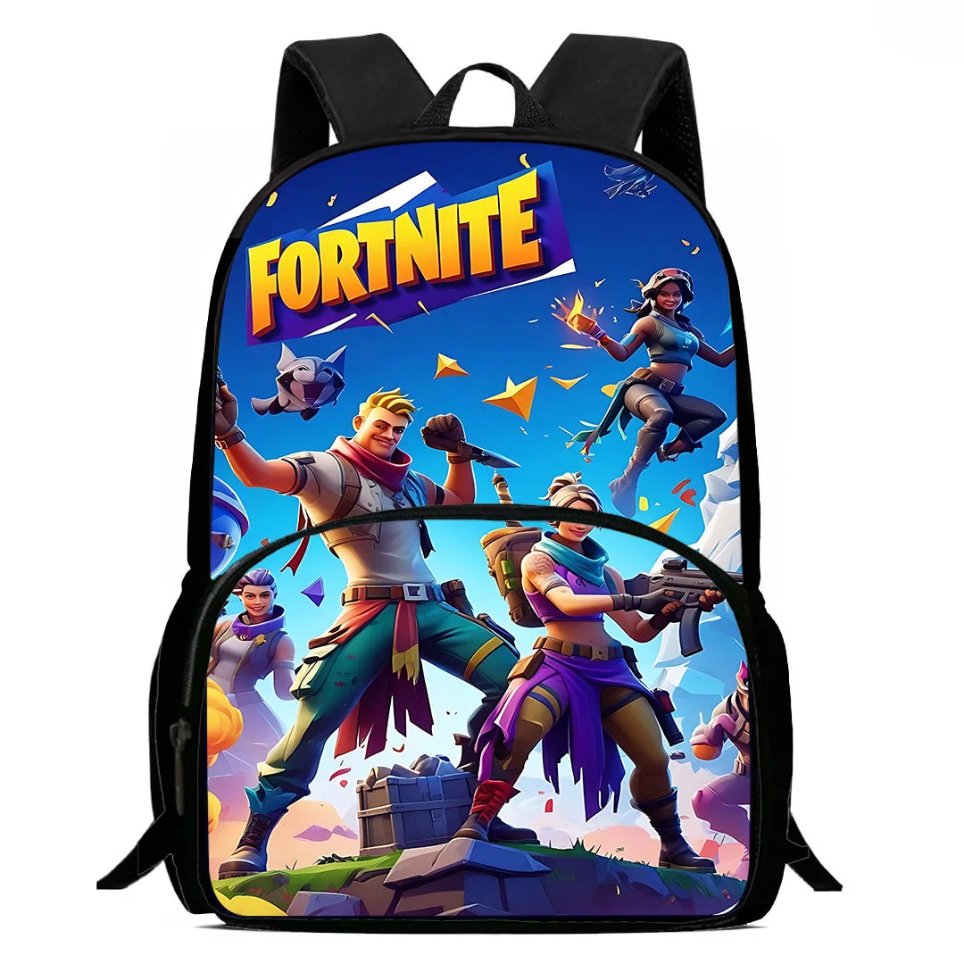Hot Game Child Backpacks Lunch Bag Pencil Case Pupil Large Capacity School Bags Design-Fortnite For Boy Girl Best Gift