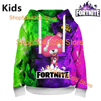 Hot Game Fortnite Hero Print Sweatshirt Boys Girls 3D Clothes Casual Kid Hoodies Children Adult Men Women Spring Autumn Pullover