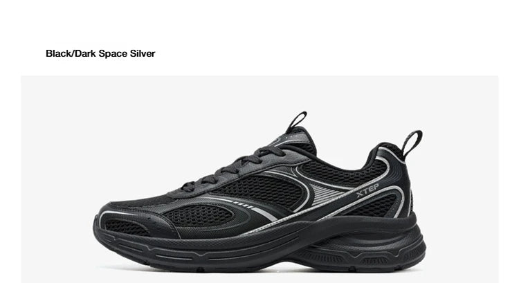 Xtep Y2K casual sneakers voor heren, comfortabele retro lichtgewicht hardloop- en sportschoenen voor koppels, winter, 874219320004
