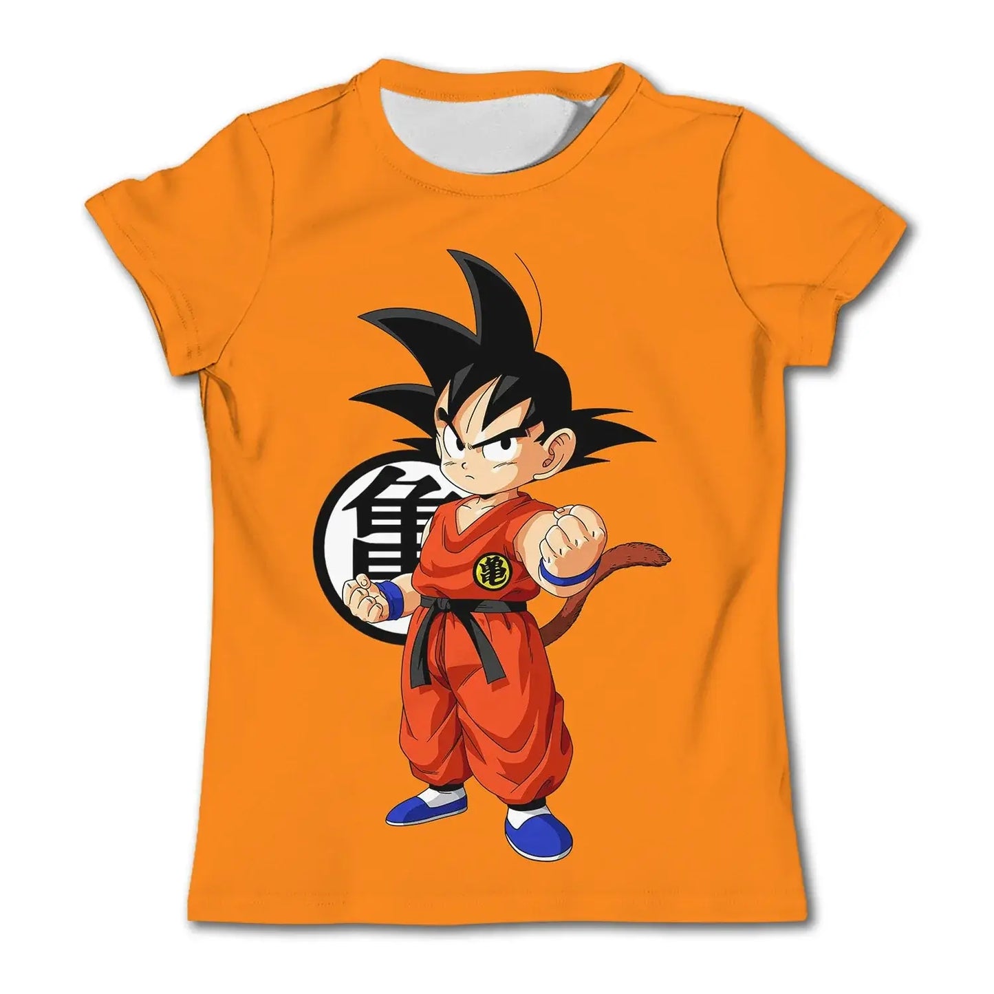 Produit gaming premium Fraquane, Dragon Ball Goku Cosplay T Shirts Super Saiyan Boys Kids Clothes Short Sleeve T-shirt White Black Orange Breathable Jersey, produits de luxe