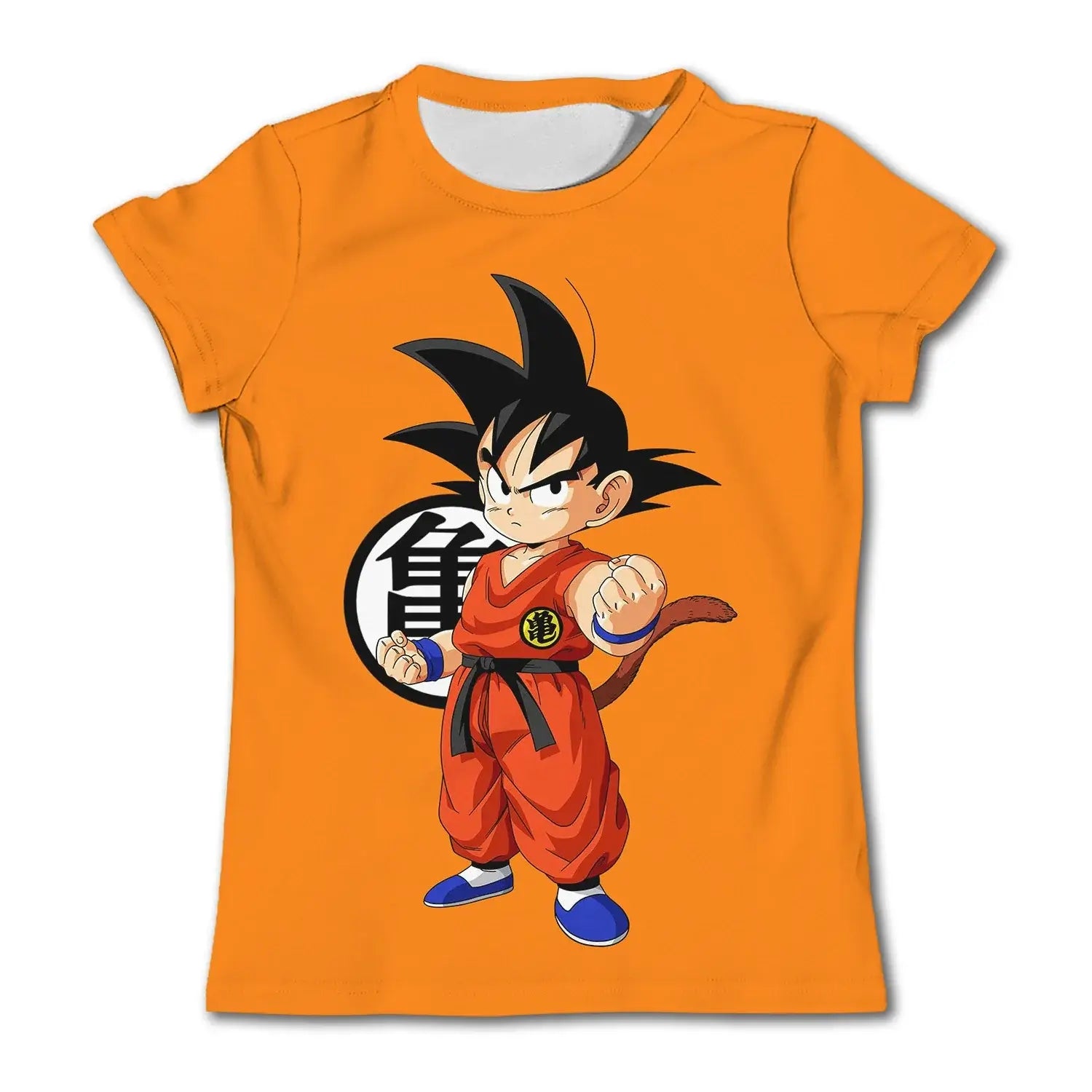 Produit gaming premium Fraquane, Dragon Ball Goku Cosplay T Shirts Super Saiyan Boys Kids Clothes Short Sleeve T-shirt White Black Orange Breathable Jersey, produits de luxe