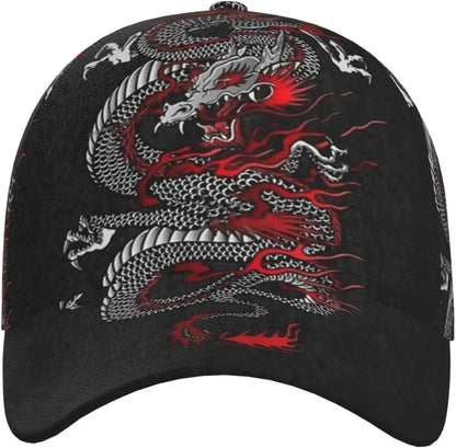 Șapcă Dragon Snapback pentru bărbați, șepci de baseball, pălărie de soare pentru bărbați, șapcă Trucker ajustabilă și stilată pentru femei și bărbați