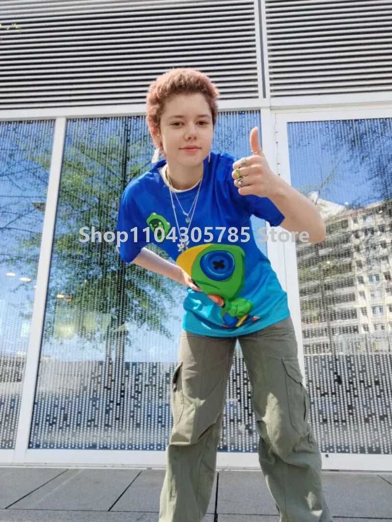Japanese Anime Fortnite Summer T-shirt for Men and Women Battle Royale Short-Sleeved Casual Comfortable Loose Harajuku Streetwear