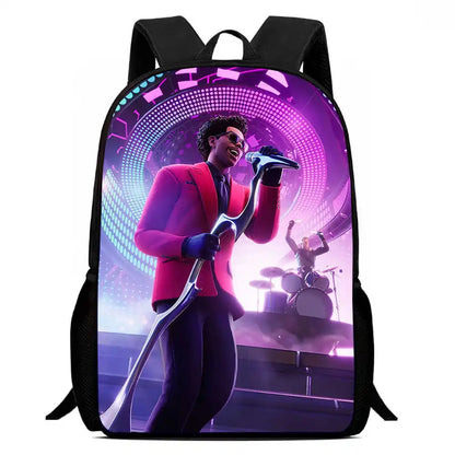 Kids School Backpack Cartoon Fortnite Bags for Girls Boys Durable Lightweight Large Capacity Breathable