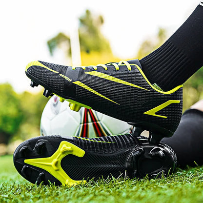Nouveaux hommes en plein air chaussures de Football crampons pour adultes longues pointes bottes de Football formation chaussures de Sport baskets antidérapant formation unisexe
