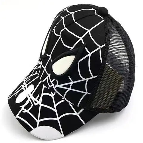 Boys' Spider-Man skin-friendly, breathable, sweat-absorbing baseball cap, mesh cap, cap with visor, sun hat