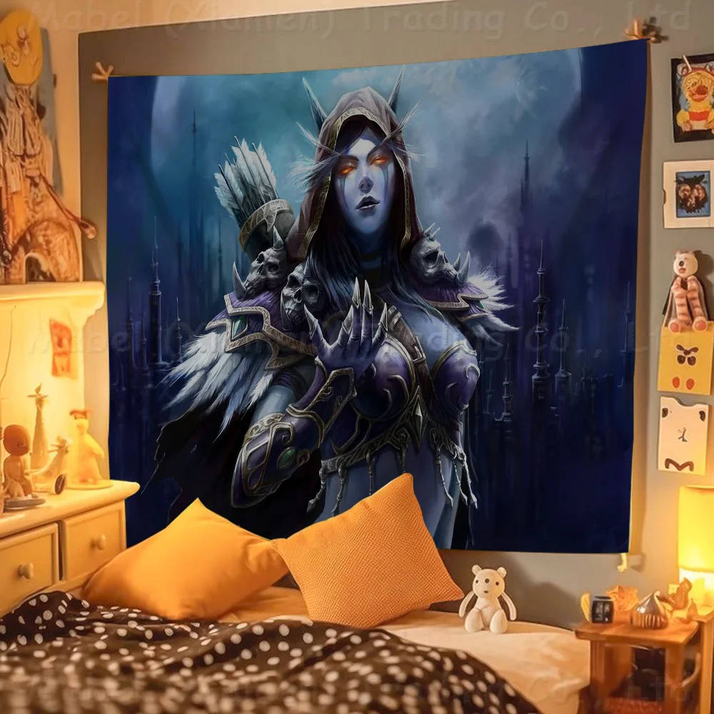 Game World of Warcraft Colorful Flag Wall Hanging Bohemian Wall Banner Mandala Indoor Art Decor