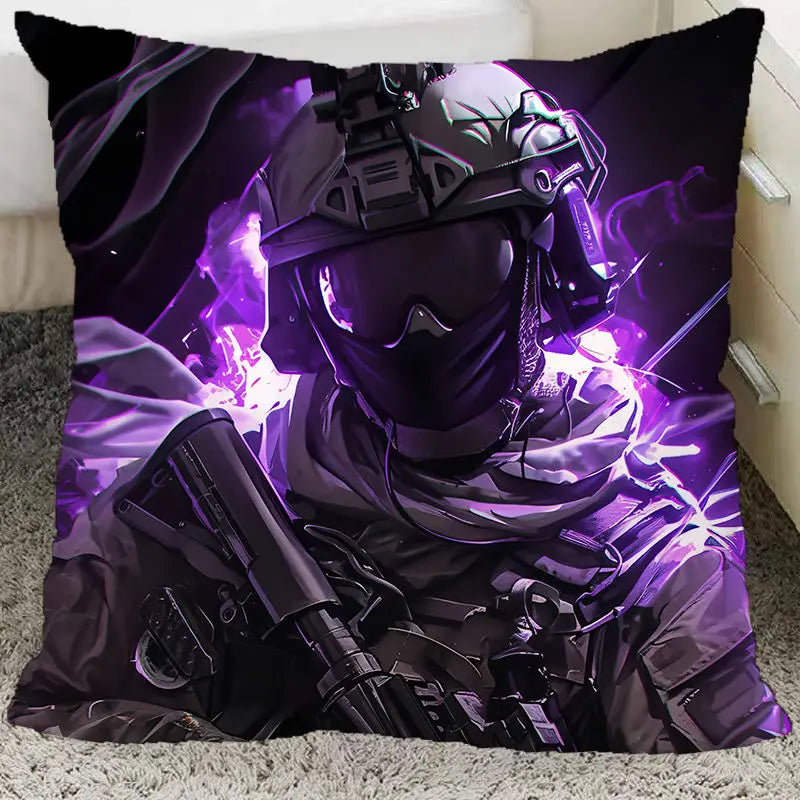Anime Call of Duty Ghost Keegan Konig Cosplay 45CM Throw Pillows Soft Waist Sofa Cushion Throw Bedroom Pillows