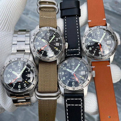 STEELFLIER Official SF792 GMT Mechanical Wristwatch, NH34 Movement, Super BGW9 C3 Luminous, 200M Waterproof Luxury Dive Watch
