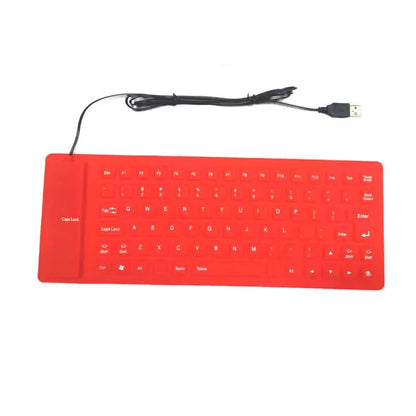 85 Keys Portable Mini USB Keyboard Flexible Waterproof Soft Silicone Gaming Keyboard Tablet Foldable Computer Keyboard Laptop