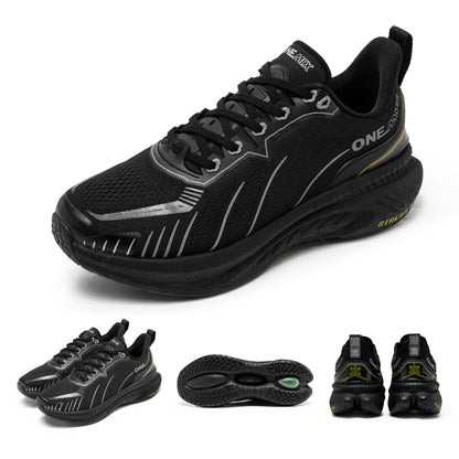ONEMIX New Cushioning Running Shoes For Men Suitable for Heavy Runners Lace-Up Sports Women Non-slip Outdoor Athletic Male Sneakers