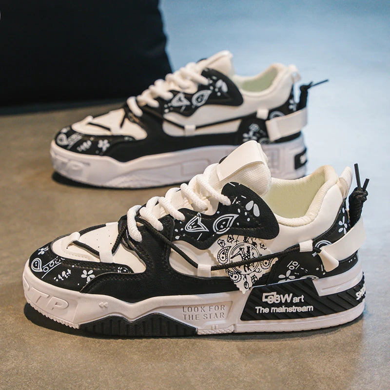 Męskie buty sportowe i codzienne do deskorolki, modne buty męskie, modne buty uliczne, buty do codziennego chodzenia